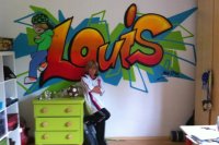 Kinderzimmer-Graffiti (1)