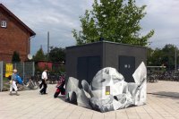 Graffiti Citytoilette Ludwigsfelde
